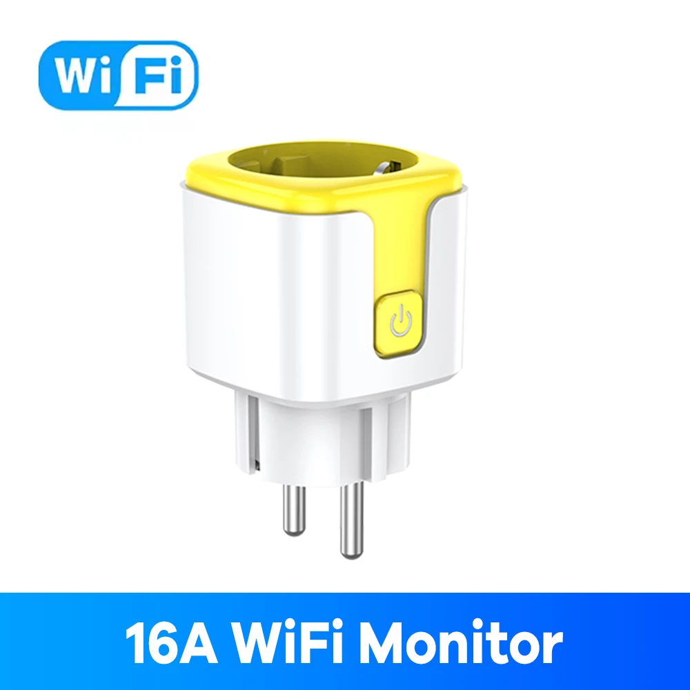 Smart WiFi Plug with Energy Monitoring and Voice Control - EU 16A