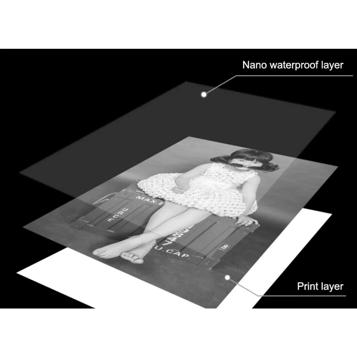 Grayscale Instant Camera Refill Print Paper,Photo Printer HD Printing Thermal Print Paper Rolls Fit Instant Camera,Smooth Finish