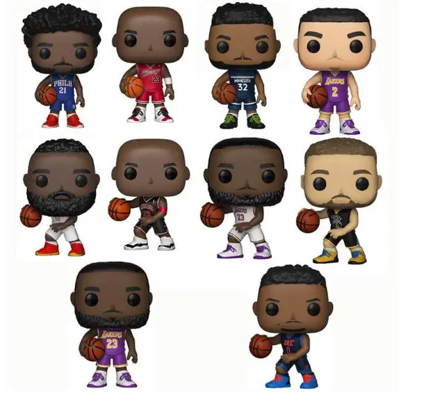 Funko Nba Basketball Stars Città 39 # Westbrook 40 # Lebron 52 # Jordan 55 # Vinyl Action Figures Collezione Modello Giocattoli Per Bambini