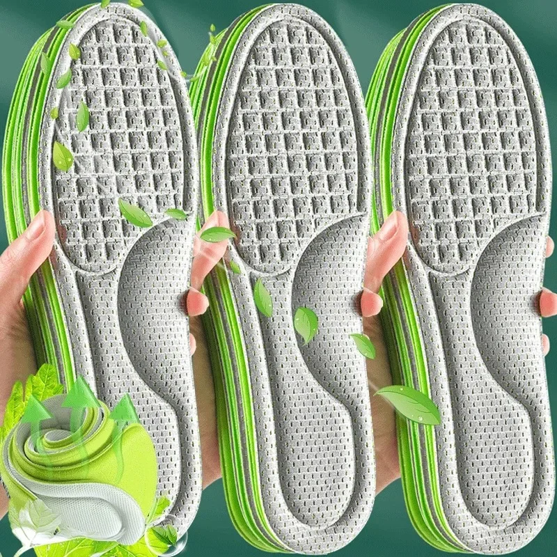 20PCS Soft Memory Foam Orthopedic Insoles Deodorizing Insole Shoes Sports Absorbs Sweat Breathable Antibacterial Shoe Accessory orthopedic insoles