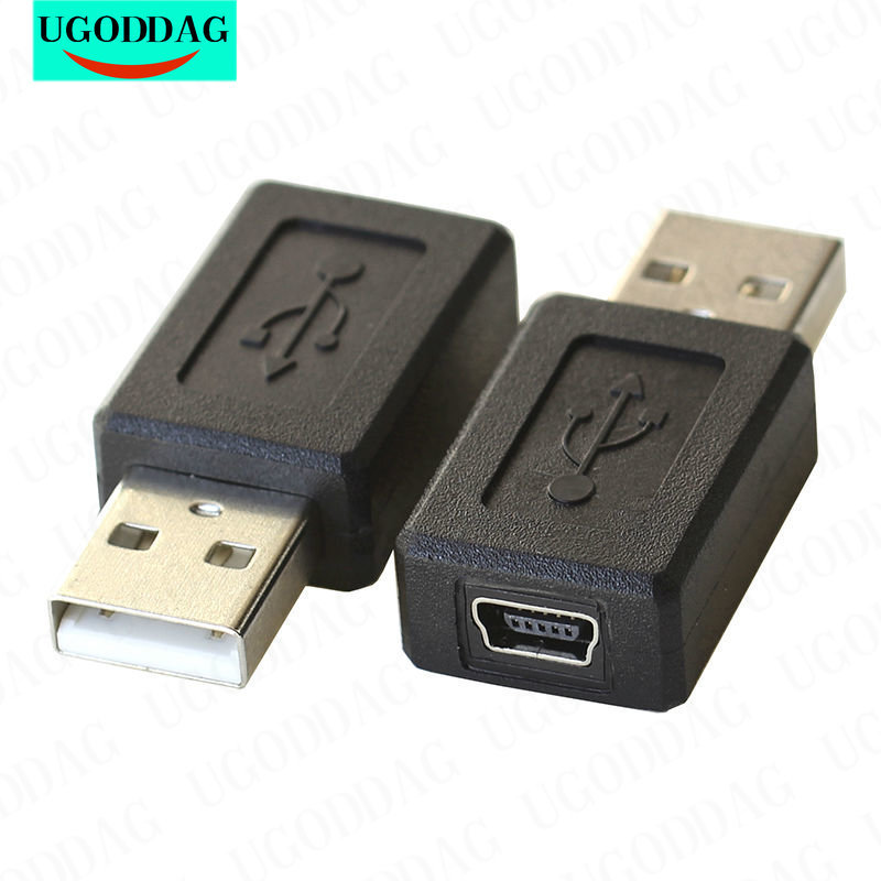 1 Piece USB Male to Mini USB Female Adapter  USB Female Device Change into Mini USB2.0 Female