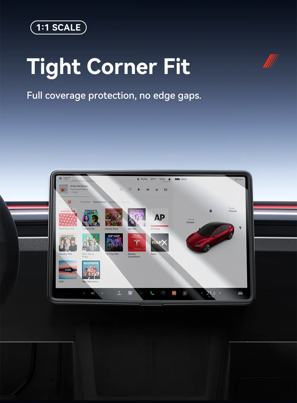 For Tesla Model 3 Y Highland Juniper Center Control screen Tempered Glass Film P