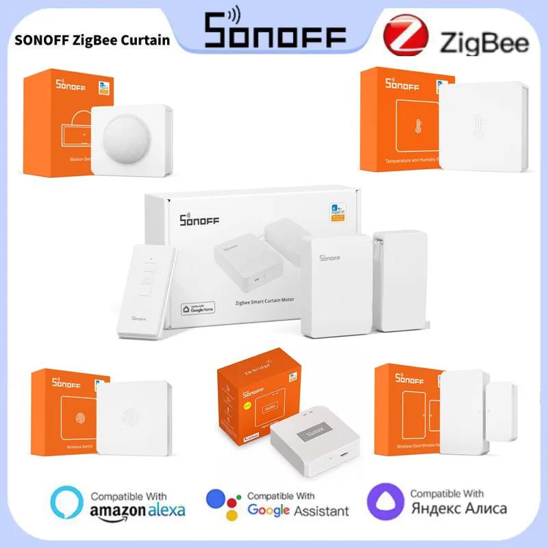 

Умный переключатель Sonoff ZigBee для штор, мотор для занавесок, 5 В/1 а, с дистанционным управлением через приложение, работает с Alexa и Google Home