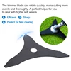 1pc 3 Teeth Brush Cutter Blade Grass Trimmer Blade Brush Cutter Cutting Disc Garden Tools 3