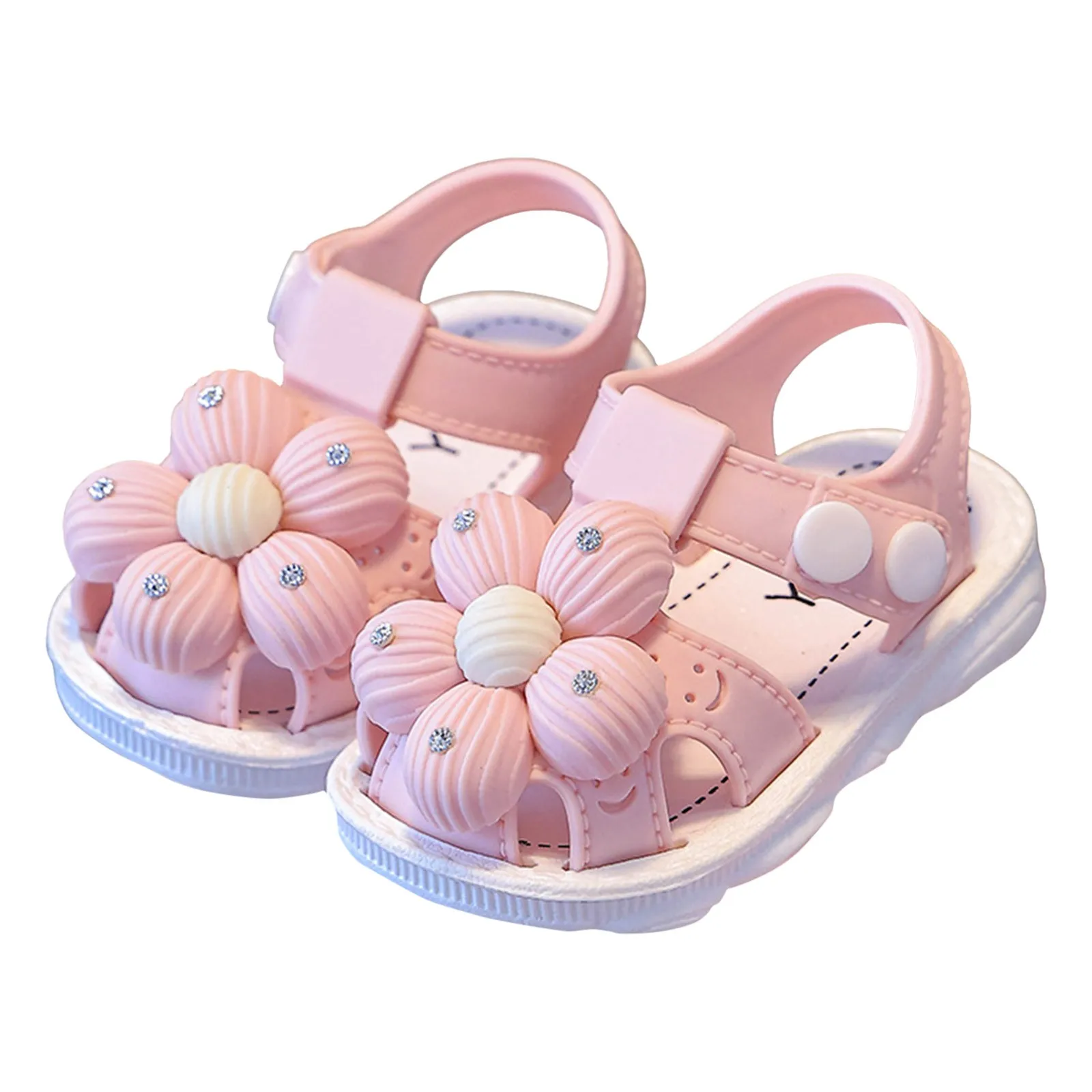 Description Picture 6 of item0-3 Year Toddlers Girls Shoes Comfortable Soft Sole Sandals Princess Fashion Flower Beach Seaside Bow Sandals Slippers For Girls