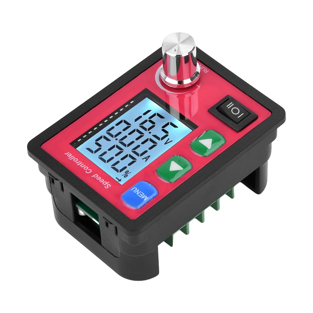 LCD digital display DC motor speed controller PWM 12V 24V 48V voltage amp display remote control brushed motor governor