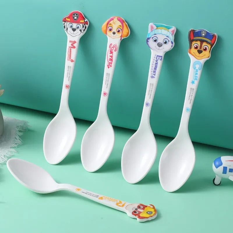 Paw Patrol Children Mestolo Anime Pattern Stoviglie Rescue Dog Pat Patrouille Baby Soup Mestolo Asilo Mangia Cucchiaio Piccolo