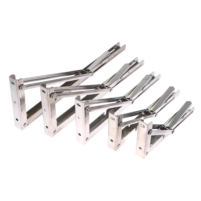 Multiple Sizes Triangle Folding Angle Bracket Heavy Support Adjustable Wall Shelves Mounted Table Shelves Home Hardware folding shelf bracket shelf bracket