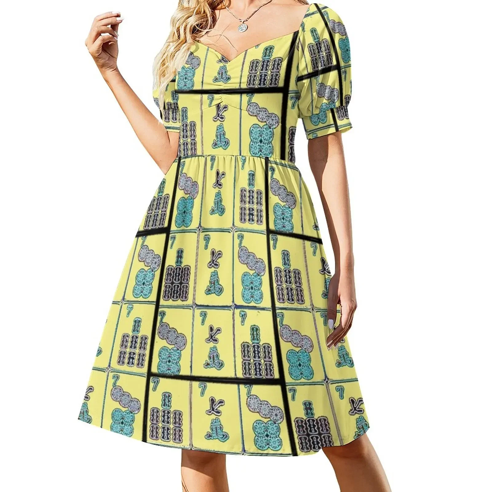 

Lucky Sevens #1 ~ Mah Jongg Series Sleeveless Dress Clothing female dresses summer woman 2024