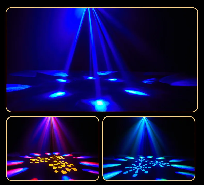 Disco Bee Eye's LED 150w Colorful Trigeminal Pattern Lights Gobo Moving Head Lig