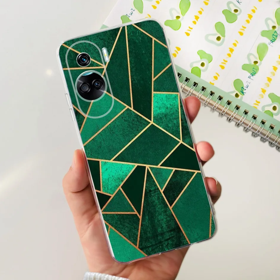 Stylish Pattern Soft Silicone Clear Back Cover