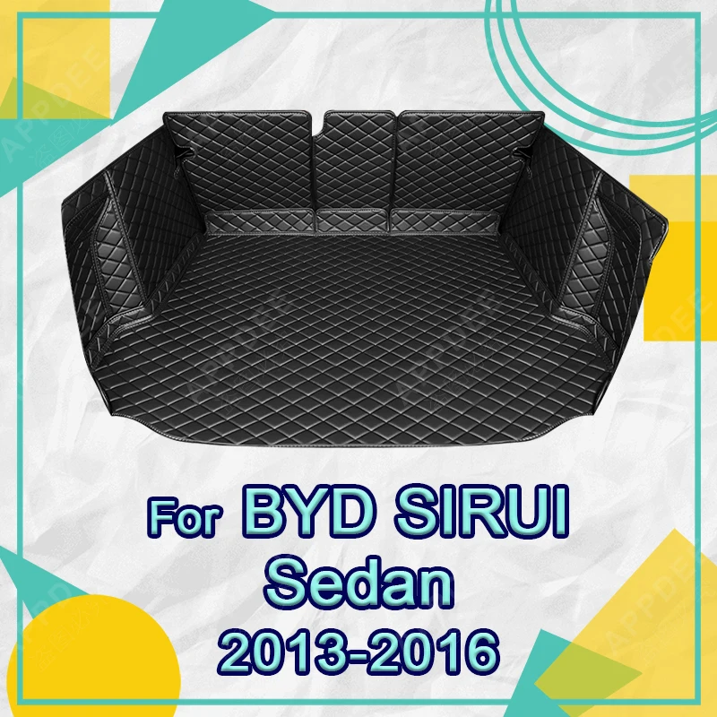 

Auto Full Coverage Trunk Mat For BYD SIRUI Sedan 2013-2016 15 14 Car Boot Cover Pad Cargo Liner Interior Protector Accessories