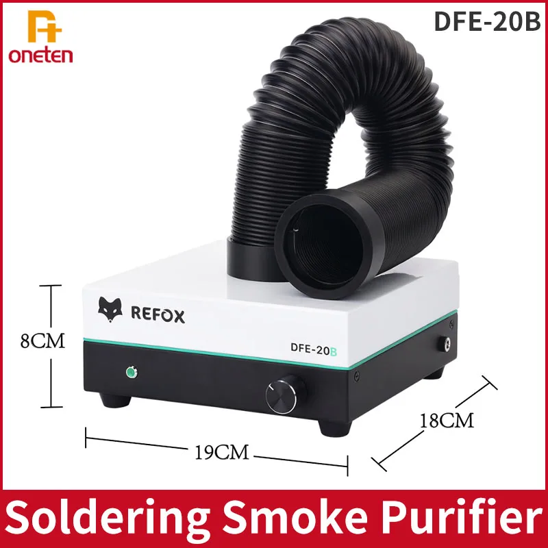 REFOX DFE 20B Solder Iron Fume Extractor Soldering Smoke Purifier Air