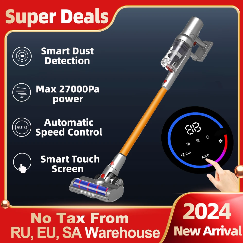 

Wireless Handheld Vacuum Cleaner VC205,27000PA Suction,Smart Dust Sensor,Touch Screen,Portable Stick Cordless Vacuum for Home