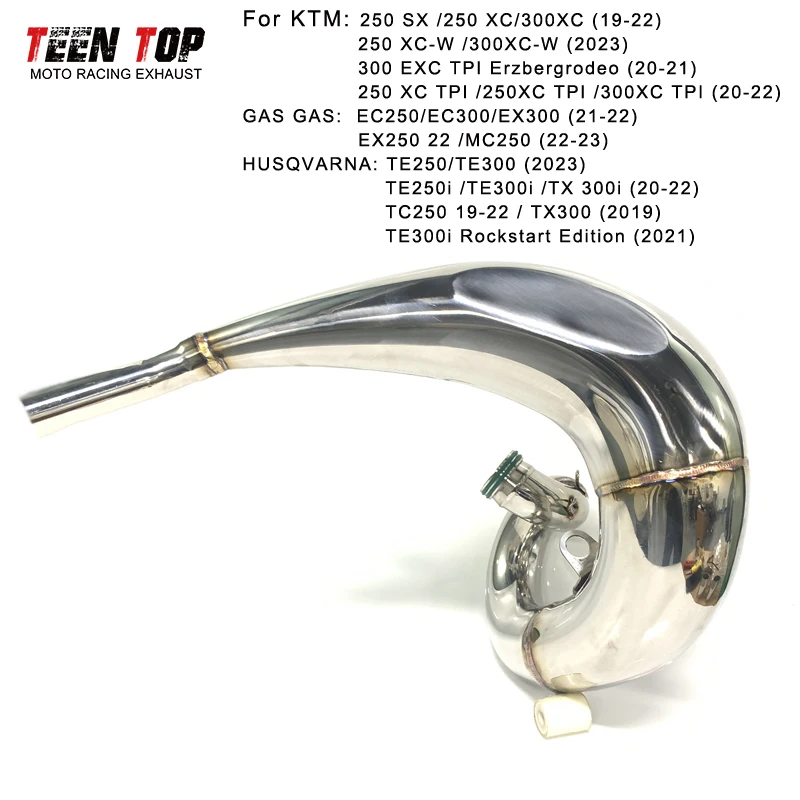 Motorcycle Exhaust Front Link Pipe For KTM 250 XC-W /300XC-W 2023 2 -Stroke Offroad Bike Exhaust Pipe - Image 2