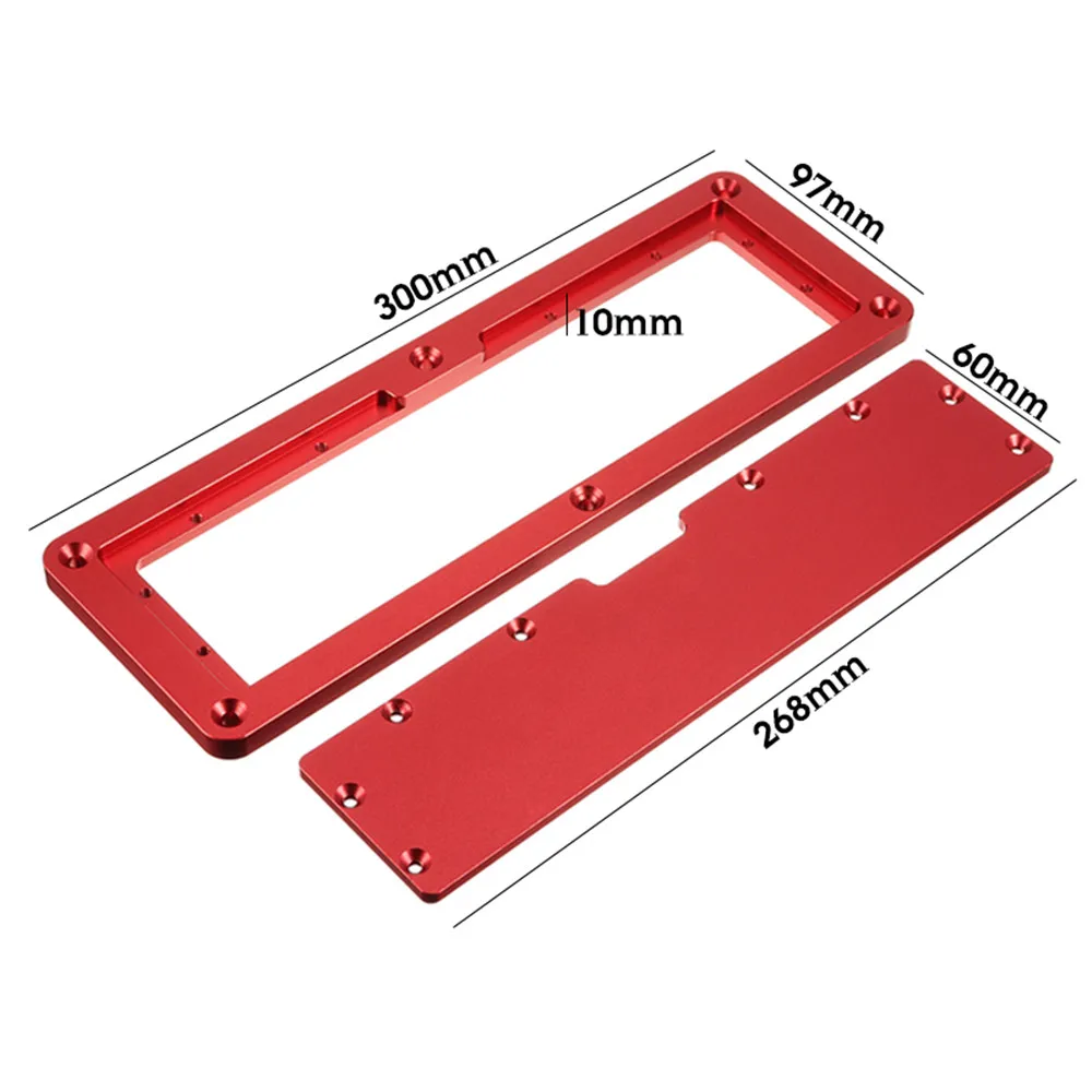 Electric Circular Saw Flip Cover Plate Flip-Floor Table Special Cover Plate Adjustable Aluminium Insert for Table Saw woodworking bench,woodworking workbench,router insert plate