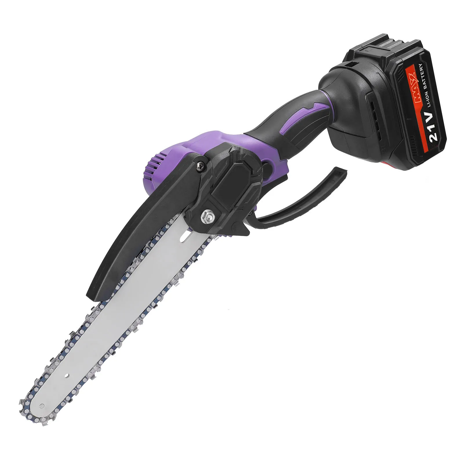 Беспроводная бесщеточная электрическая пила. Безщеточная цепная аккумуляторная мини-пила. Пила на батарейках. Электроинструмент для подрезки. Lithium electric tool пила цепная аккумуляторная.