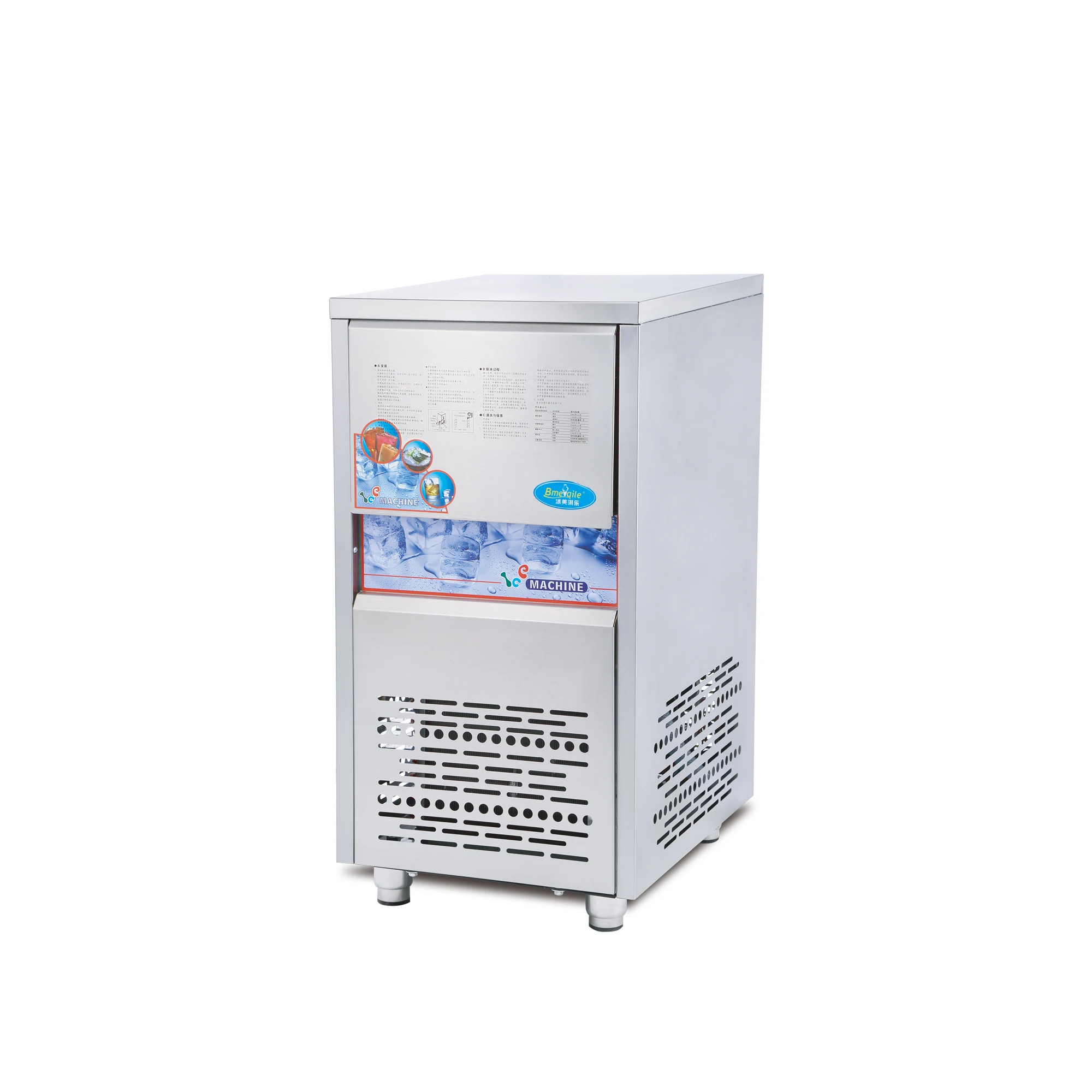 

commercial combination separate type square cube mini ice maker machine