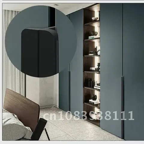 

Handles Pulls Knobs Hidden Square Cabinet Furniture Wardrobe Black Simplicity Handles Steel Stainless Invisible Knobs Drawer