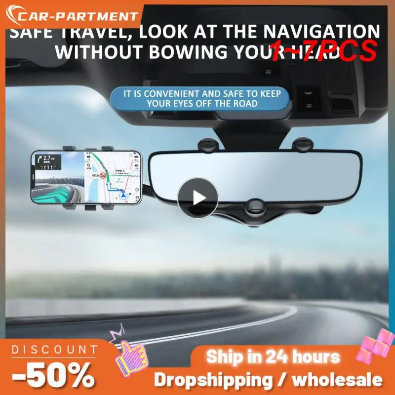 

1 ~ 7 шт. Автомобильный держатель для зеркала заднего вида, Универсальный вращающийся на 360 ° Автомобильный держатель для телефона, видеорегистратор GPS/DVR