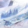 6 Pcs Rolling Mountains and Rivers Series PET Decorative Tape Flash Literary INS Scenery Hand Account DIY Landscaping Tape 2