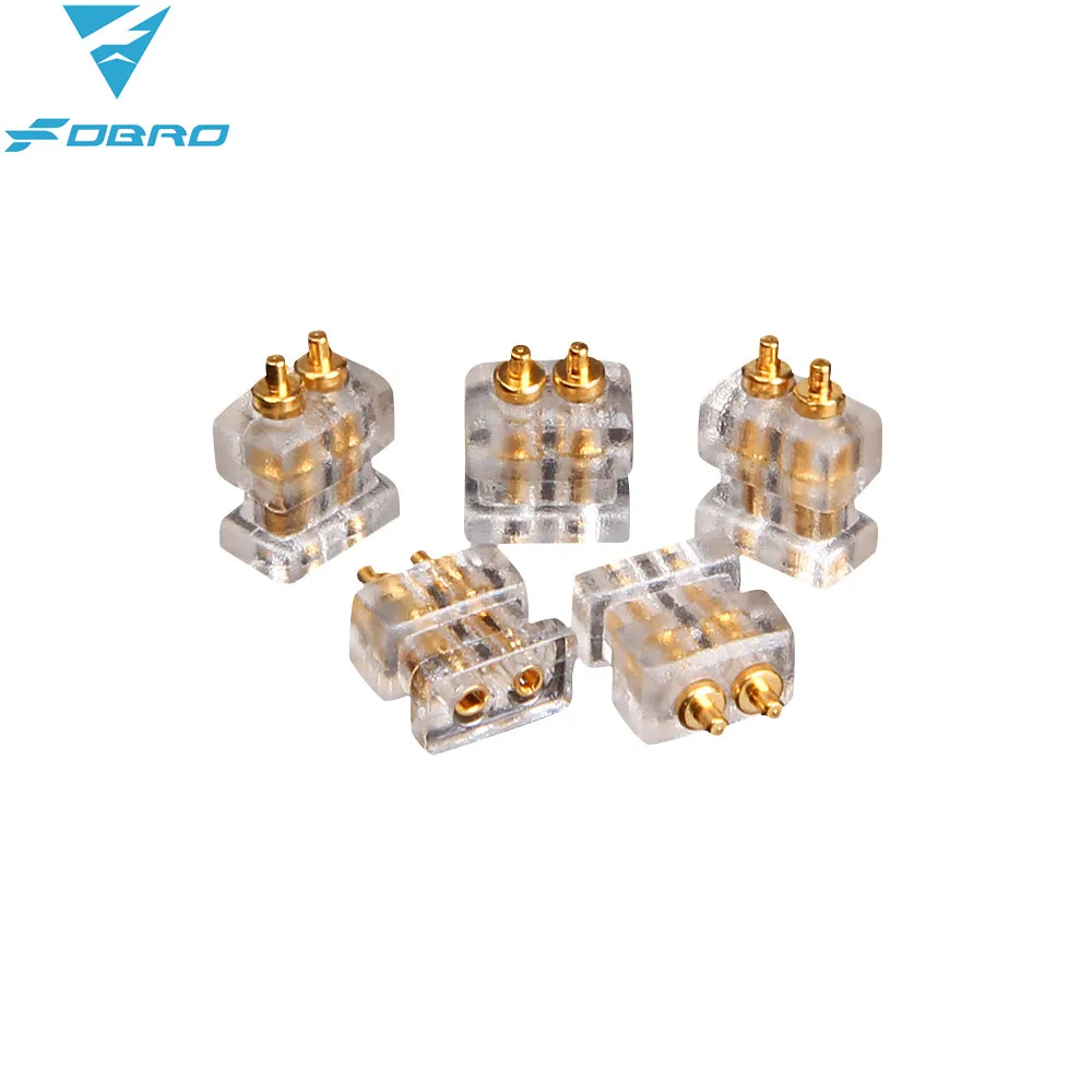 Fdbro Tomada Dupla Agulha para Fones de Ouvido 20 Peças 0.78 mm ue Tf10 Qdc Fêmea Faça Você Mesmo Alta Qualidade Acessórios Plugue