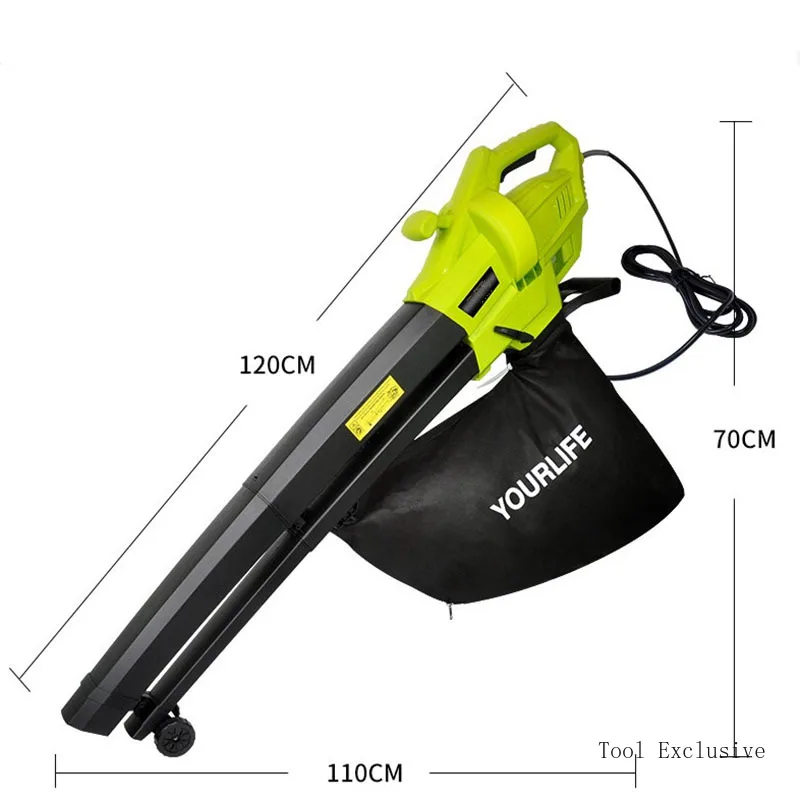 3000W Electric Blowing Cleaner 3 In 1 Vacuum Dust Collector/Blower Machine Garden Leaf Collecting Shredder Blowing Cleaner 6