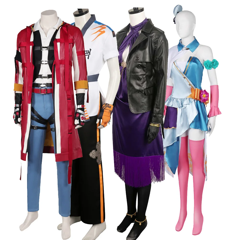 Tekken 8 Alisa Costume Cosplay Kazama Jin Cappotto Giacca Jin Nina Hwoarang Costume Vestito Uomo Donna Halloween Carnival Party Suit