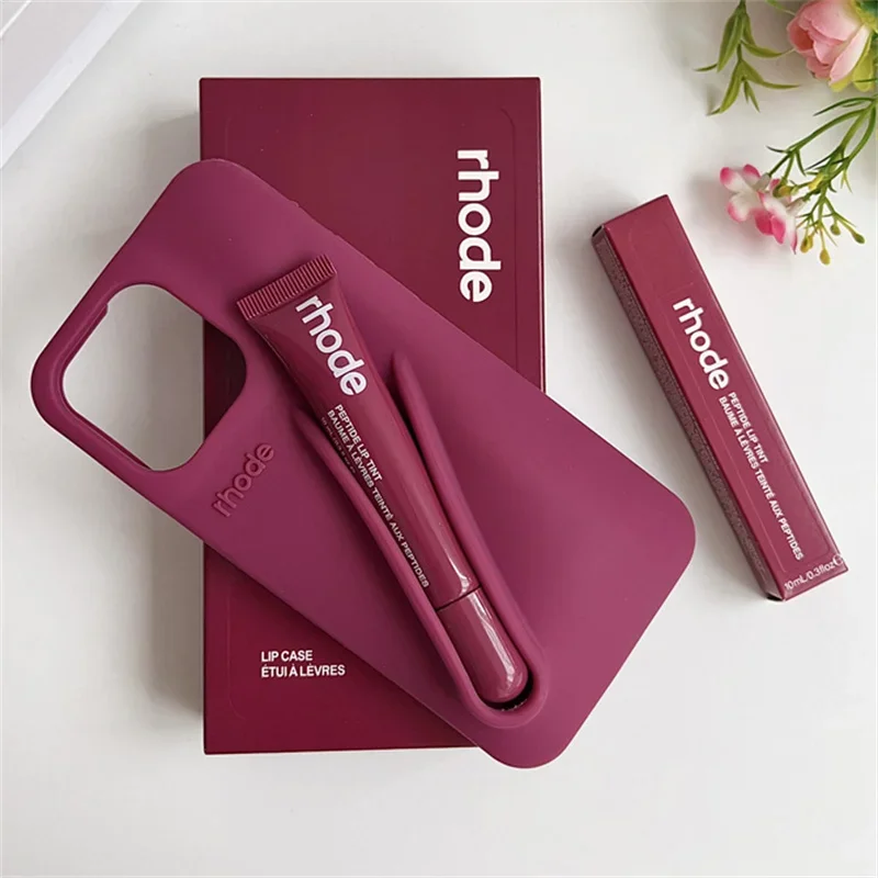 Autumn DIY Lipstick Holder Soft Silicone Phone Case