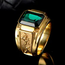  High Quality Metal Men's Ring Fashion Geometric Dragon Square Jewelry Accessories Classic Business Style Casual Party Ring 