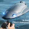 Rc Boat High Speed Racing Ship 25Km/h Waterproof Rechargeable Model Electric Radio Remote Control Speedboat Toys for Boys Gift 1