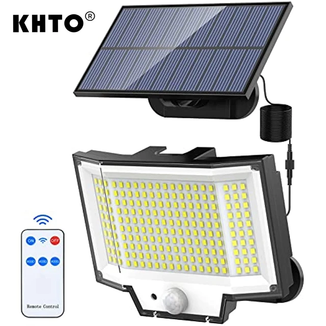 Lampe solaire d'extérieur à 106 LED avec détecteur de mouvement, très  lumineuse, forte puissance, imperméable conforme à la norme IP65, 4 Modes  de fonctionnement, idéal pour un jardin - AliExpress