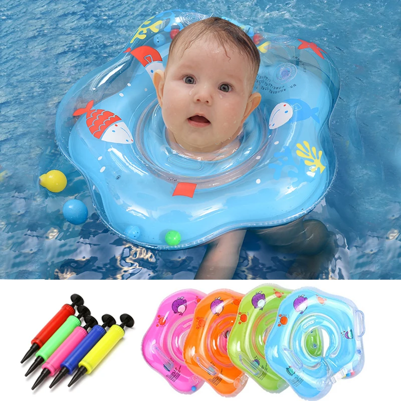 Inflatable Baby Neck Float Ring for Bathing description 1