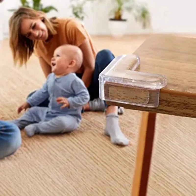 Child Baby Safety Silicone Protector Table Soft Transparent Children Anti Collision Table Corner Edge Protection Cover silicone table corner protector furniture corner protector
