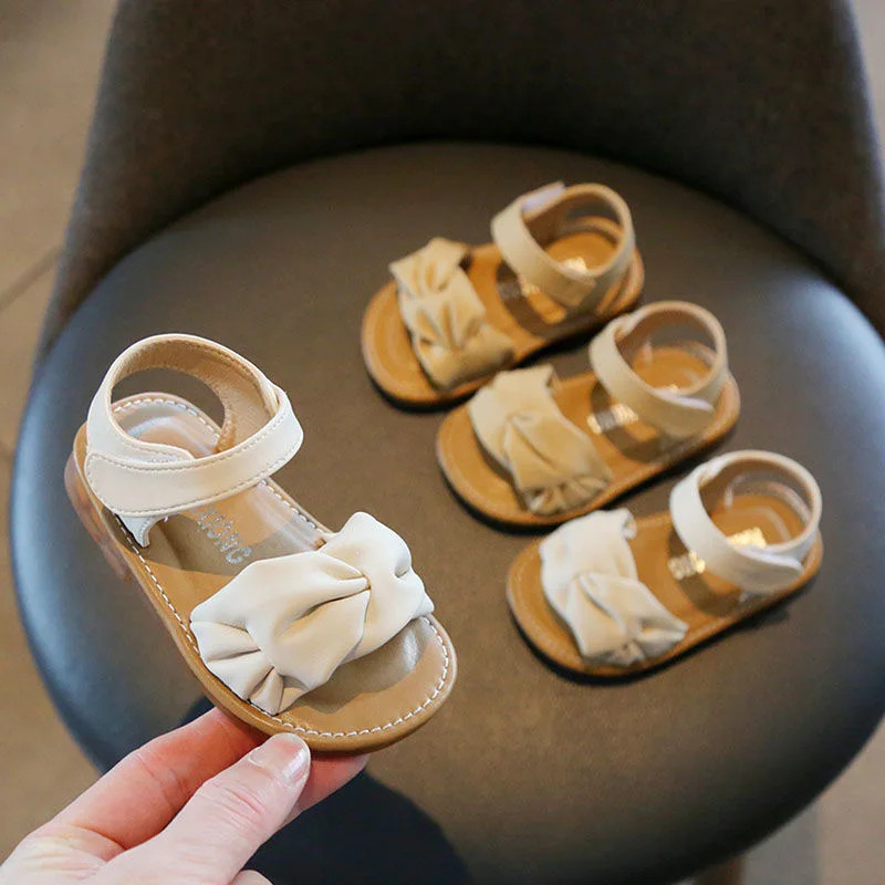 

Princess Shoes for Girls Sandals for Dress Shoes Bow Kids Girls Slippers Summer Children's Elegant Party Sandals Soft Clogs Slip