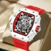 Men's Watch High Quality Fashion Brand ONOLA Fully Automatic Mechanical Silicon Tape Men WristWatch Clock