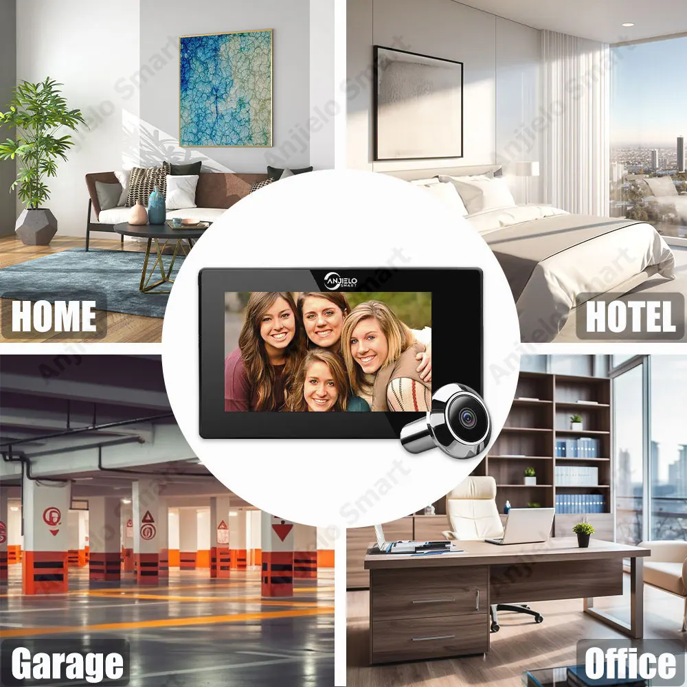 Videocitofono Digitale 4.3 Pollici WiFi - Spioncino Intelligente Con Rilevamento Movimento - Foto 6