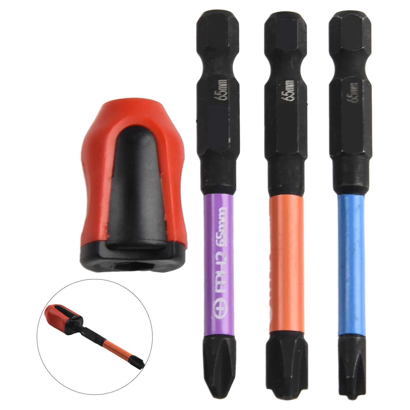 4 teile/satz FPH FPZ Spezielle Schlitz Kreuz Schraubendreher Bit Mit Magnetische Ring Für Elektriker Demontage Werkzeug Elektrische Schraubendreher – Detail 3