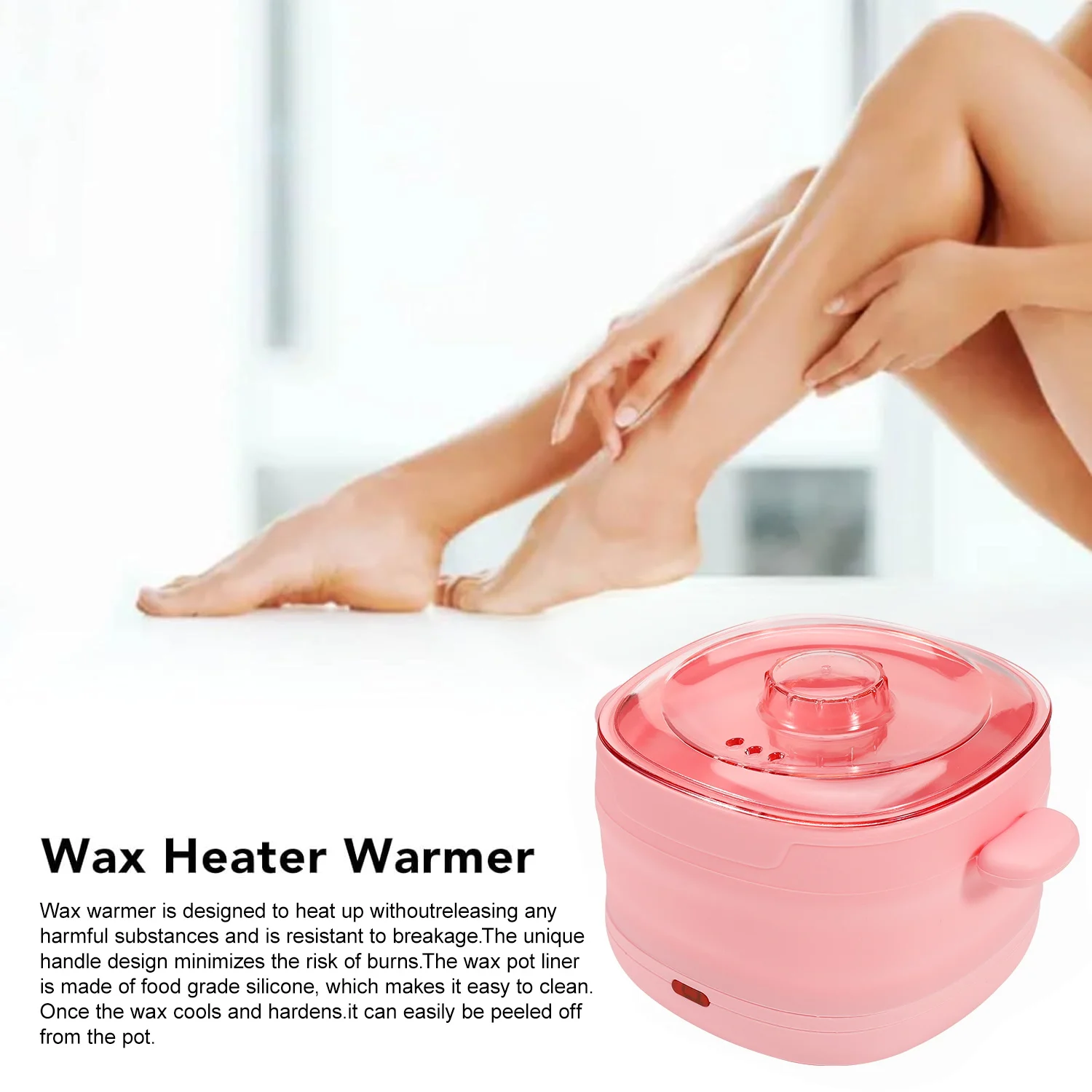 Hair Removal Kit Wax Melter with US Plug for Full Body Legs Face Eyebrow Bikini Hair Removal for Men and Women