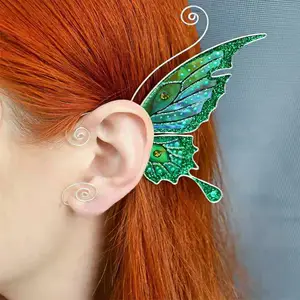 Kein Piercing Ohr wickeln Schmetterling Drachen Flügel Form Ohr