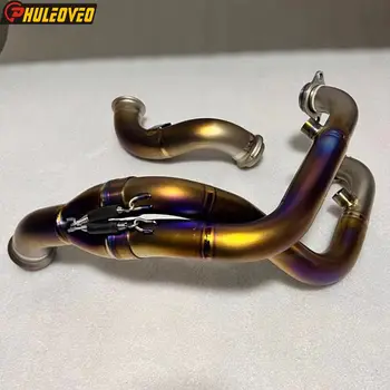 Titanium Alloy for KTM 790 DUKE 2018-2023 for KTM 890 DUKE 2021 2022 890 DUKE R/GP Motorcycle Exhaust Header Muffler Link Pipe