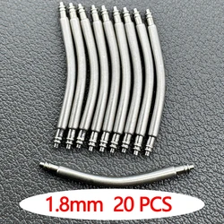 Curved Stainless Steel Watch Strap Connectors - 1.5mm & 1.8mm - 26mm (1.8mm - 20PCS)