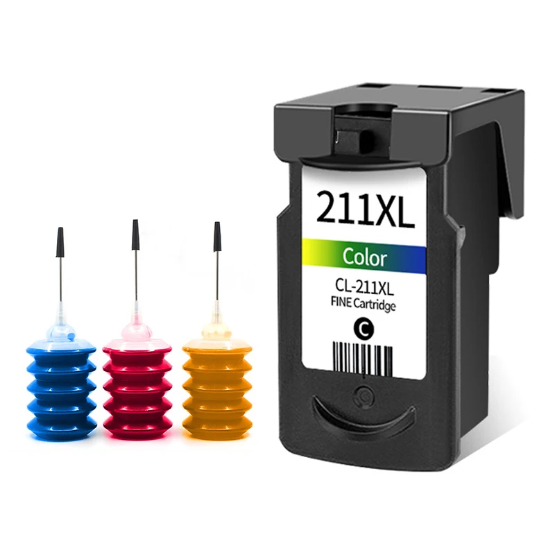 Refillable Ink Cartridge for Canon 210 211 XL Printer Supplies