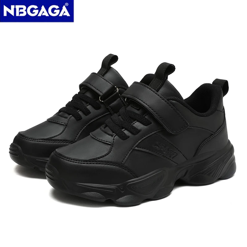 Children's Fashion Sports Shoes Breathable Student Black School Walking Shoes Anti-skid Boys& Girls Casual Running Sneaker 5