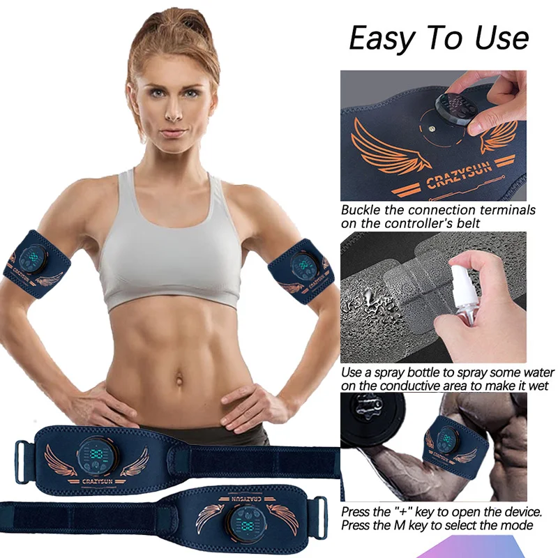 Enhanced Muscle Toner & Arm Shaper Massager - USB Rechargeable Fitness Equipment