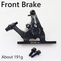High - Performance Road and Gravel Bike Mechanical Disc Brake with Flat Mount Caliper (Front Brake)
