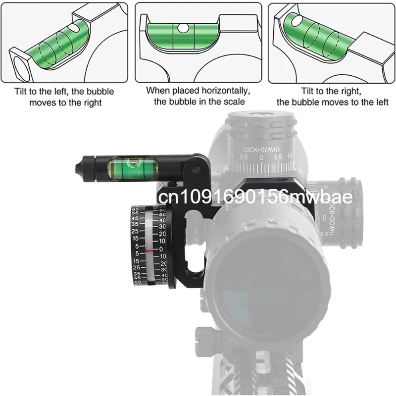 Bubble Level and High Accuracy Angle Cosine Indicator (ADI/ACI) Kit Fit 25.4mm / 30mm Tube Hunting Scope Mounts Ring Accessories rifle scope mount ring rifle scope mount scope bubble level
