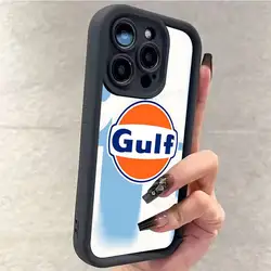 Vintage Gulf Racing Motorcycle Logo Phone Case Cover - iPhone 14 Pro Max (Z1)