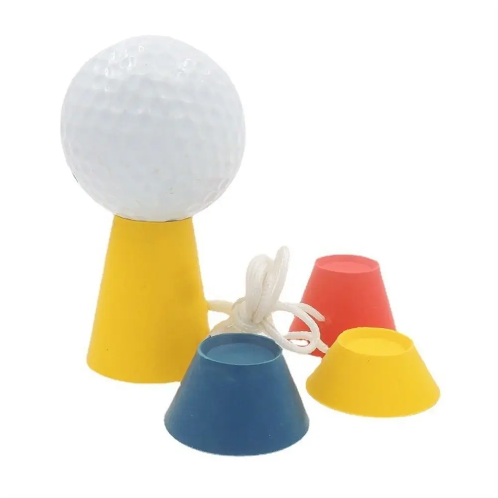 

4 in 1 Golf Rubber Tees Winter Tee Set Golf Accessory Easier To Tee Up Not Fly Winter Reduces Contacting for 1 Set Hard Ground