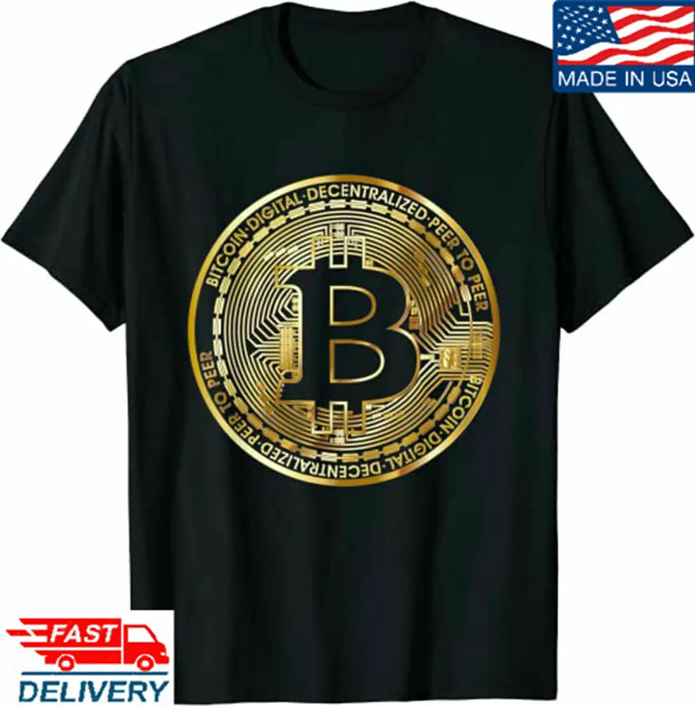 Биткоин монета криптовалюг # Биткойн будущее свобода подарок футболка BTC |